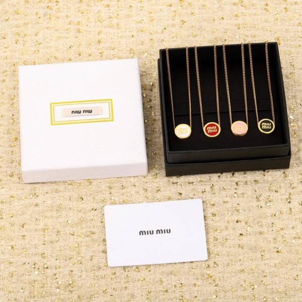 réplica,joyas,joyería,1:1,replica,fake,lujo,barato Collar con pulsera con letras de Miu Miu