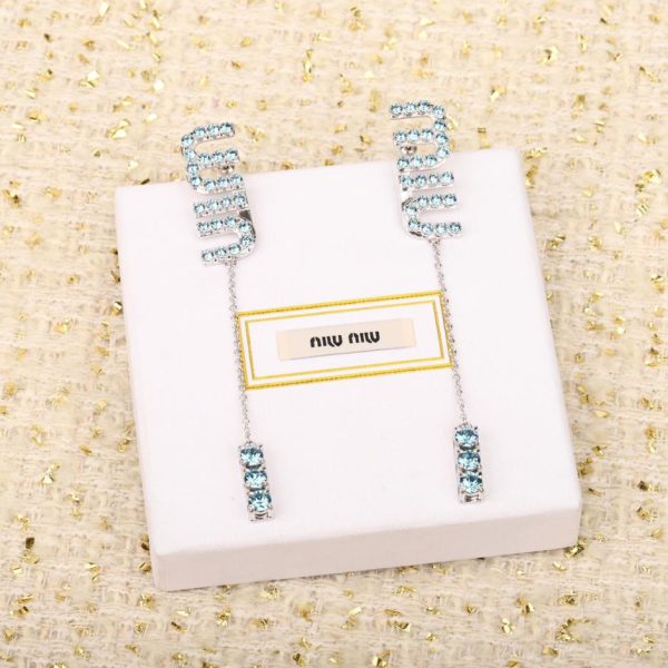 réplica,joyas,joyería,1:1,replica,fake,lujo,barato pendiente Miu Miu