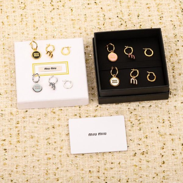 réplica,joyas,joyería,1:1,replica,fake,lujo,barato orejas de miu miu