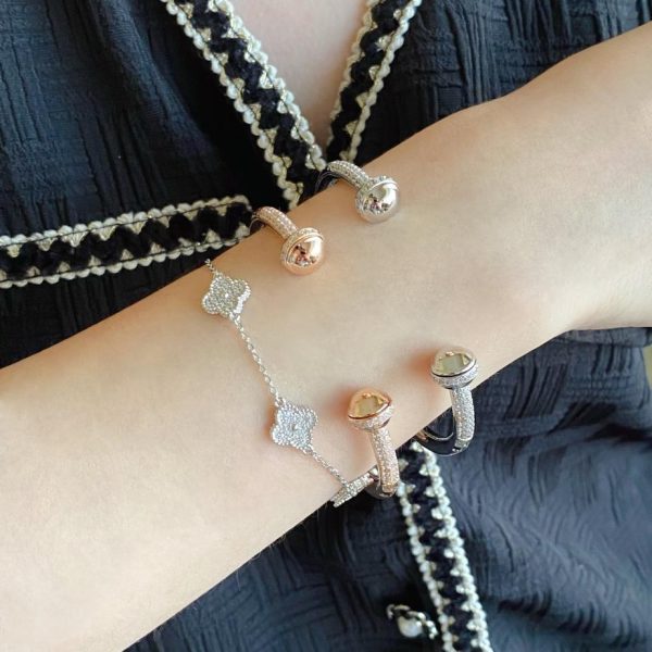 réplica,joyas,joyería,1:1,replica,fake,lujo,barato Pulsera Piaget con bolas giratorias y diamantes