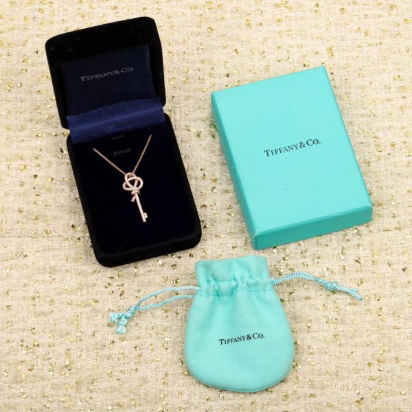 réplica,joyas,joyería,1:1,replica,fake,lujo,barato Collar con llave de diamantes nuevo de Tiffany