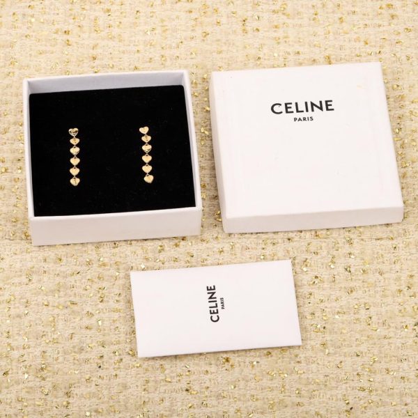 réplica,joyas,joyería,1:1,replica,fake,lujo,barato Pendientes Celine con múltiples corazones