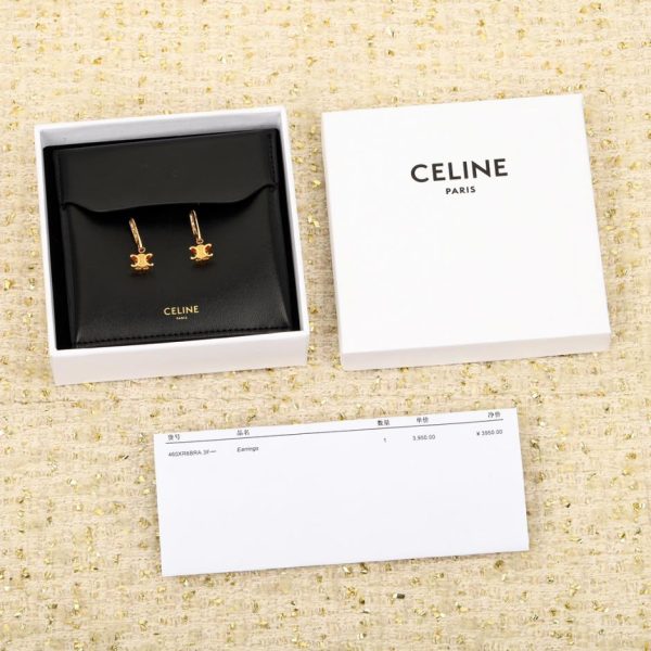 réplica,joyas,joyería,1:1,replica,fake,lujo,barato Ganchos para la oreja Celine Arco de Triunfo