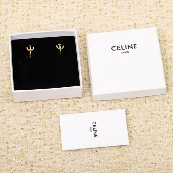 réplica,joyas,joyería,1:1,replica,fake,lujo,barato Pendientes de ancla Celine