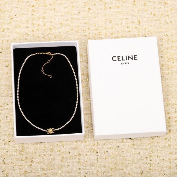 réplica,joyas,joyería,1:1,replica,fake,lujo,barato Pendientes de perlas Celine Arco de Triunfo