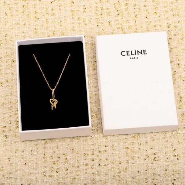 réplica,joyas,joyería,1:1,replica,fake,lujo,barato Pendientes de aro Celine con diamantes