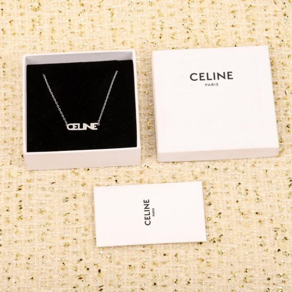 réplica,joyas,joyería,1:1,replica,fake,lujo,barato Collar con pulsera y logo de diamantes de Celine