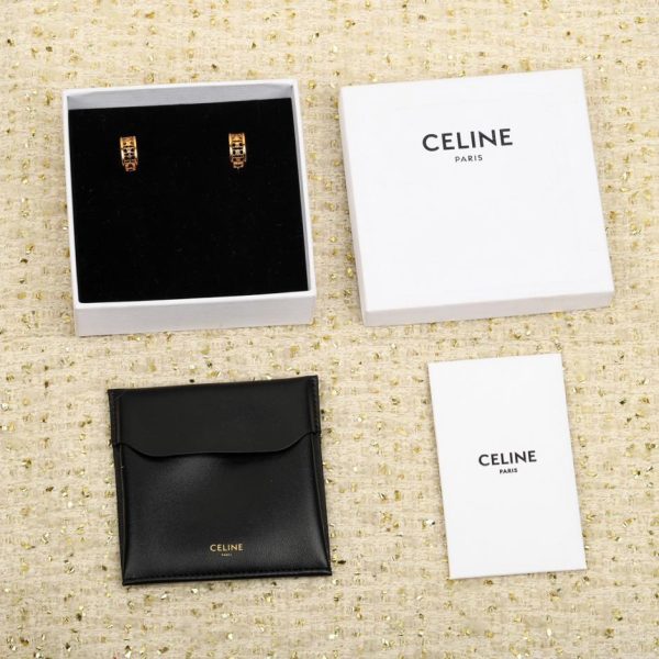 réplica,joyas,joyería,1:1,replica,fake,lujo,barato Anillo pequeño Celine Pendientes Arc de Triomphe