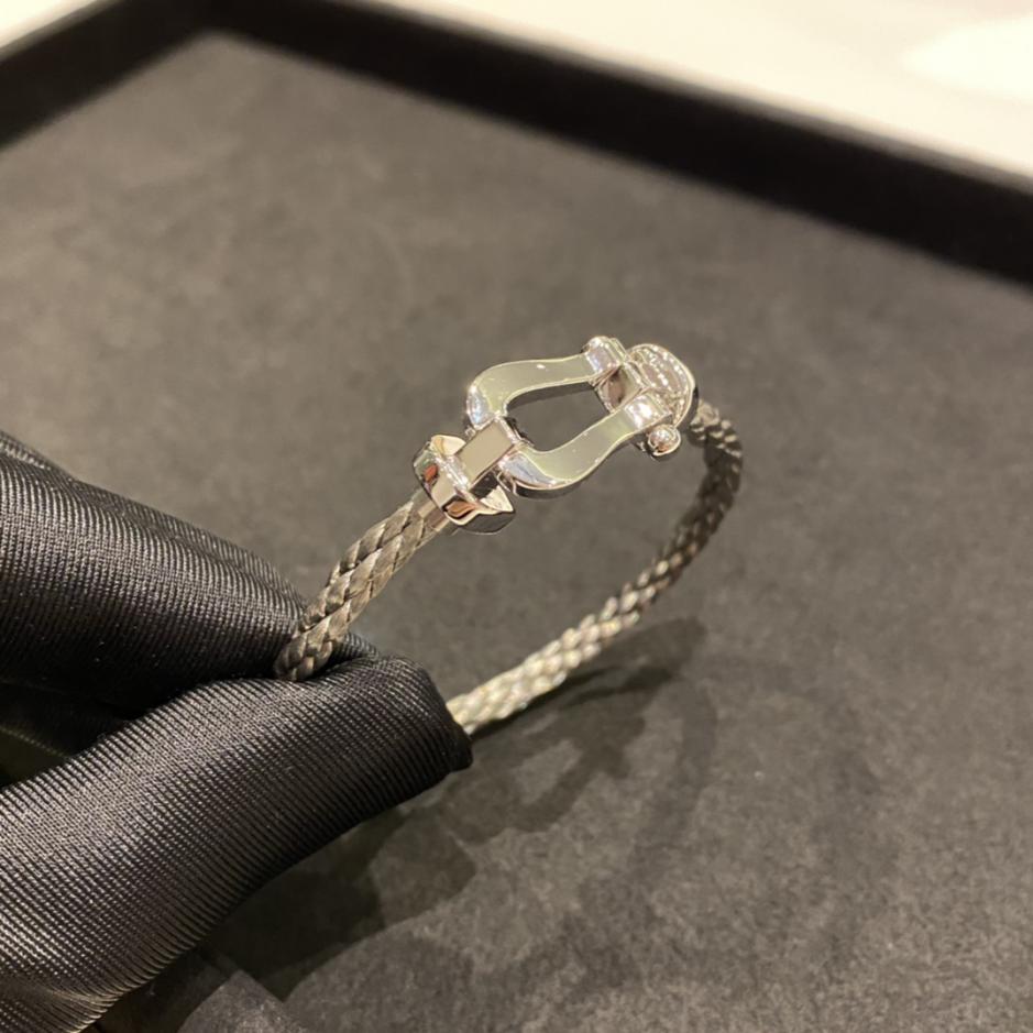 réplica,joyas,joyería,1:1,replica,fake,lujo,barato Pulsera Fred grande de plata sin diamantes