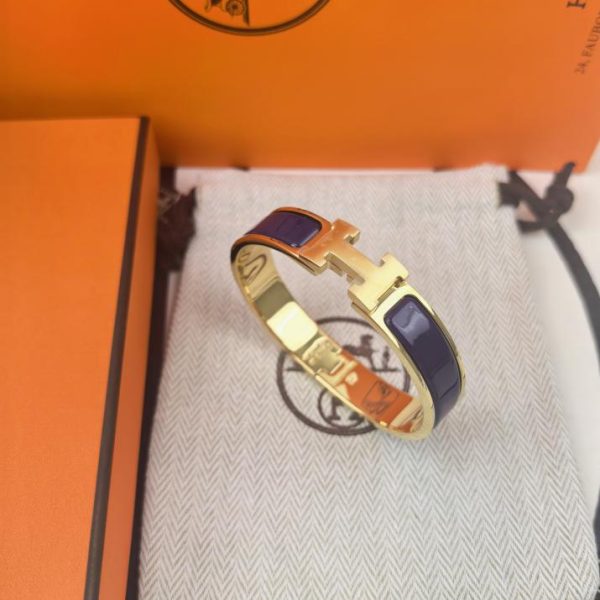 réplica,joyas,joyería,1:1,replica,fake,lujo,barato Pulsera de esmalte H clásica de Hermes/modelo mejorado
