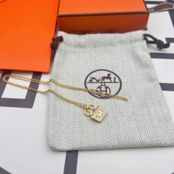 réplica,joyas,joyería,1:1,replica,fake,lujo,barato Collar Hermes Kangkang/Modelo mejorado