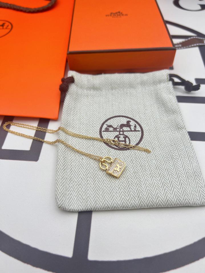 réplica,joyas,joyería,1:1,replica,fake,lujo,barato réplica,joyas,joyería,1:1,replica,fake,lujo,barato Collar Hermes Kangkang/Modelo mejorado