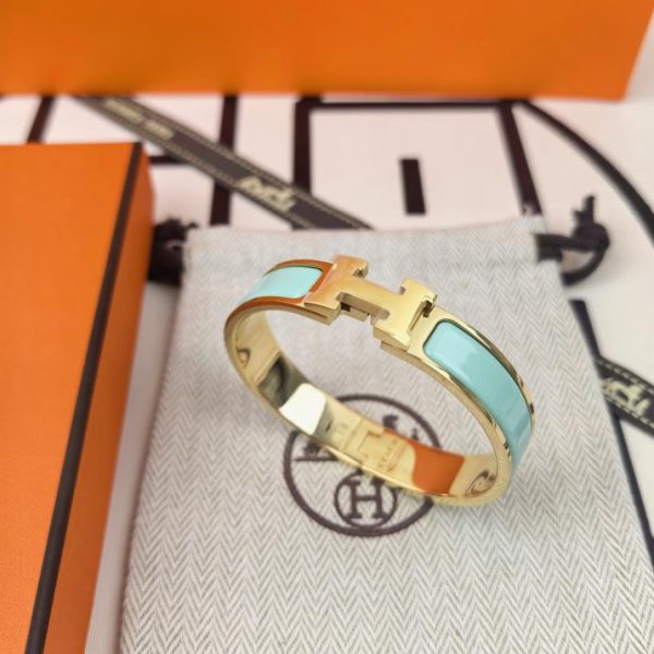 réplica,joyas,joyería,1:1,replica,fake,lujo,barato Pulsera de esmalte H clásica de Hermes/versión mejorada