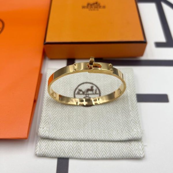 réplica,joyas,joyería,1:1,replica,fake,lujo,barato Pulsera Hermes Kelly versión mejorada sin diamantes