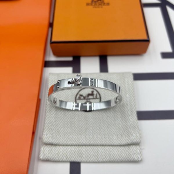 réplica,joyas,joyería,1:1,replica,fake,lujo,barato Pulsera Hermes Kelly con diamantes versión mejorada