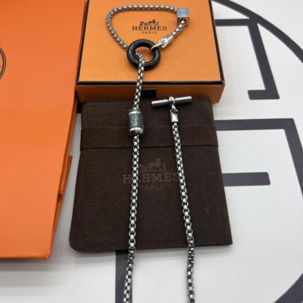 réplica,joyas,joyería,1:1,replica,fake,lujo,barato Collar de cuerno de búfalo Hermes meli melo