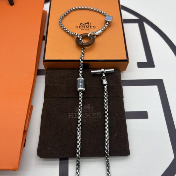 réplica,joyas,joyería,1:1,replica,fake,lujo,barato Collar de cuerno de búfalo Hermes meli melo