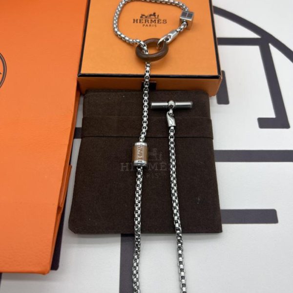 réplica,joyas,joyería,1:1,replica,fake,lujo,barato Collar de cuerno de búfalo Hermes meli melo