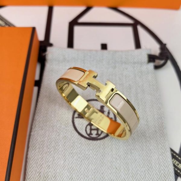 réplica,joyas,joyería,1:1,replica,fake,lujo,barato Pulsera de esmalte H clásica de Hermes/modelo mejorado