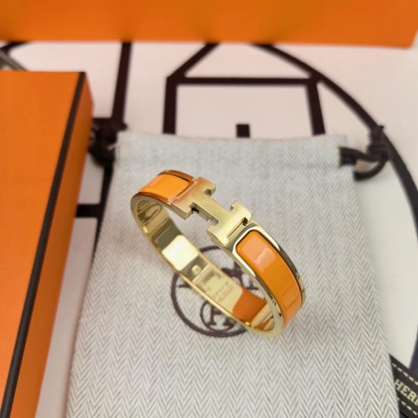 réplica,joyas,joyería,1:1,replica,fake,lujo,barato Pulsera de esmalte H clásica de Hermes/modelo mejorado