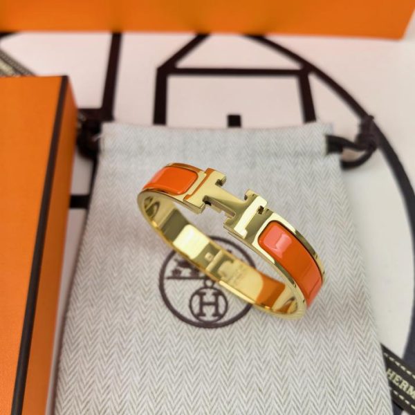 réplica,joyas,joyería,1:1,replica,fake,lujo,barato Pulsera de esmalte H clásica de Hermes/modelo mejorado