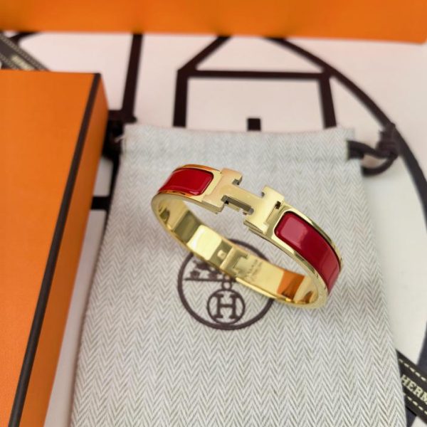 réplica,joyas,joyería,1:1,replica,fake,lujo,barato Pulsera de esmalte H clásica de Hermes/modelo mejorado
