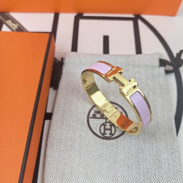 réplica,joyas,joyería,1:1,replica,fake,lujo,barato Pulsera de esmalte H clásica de Hermes versión mejorada