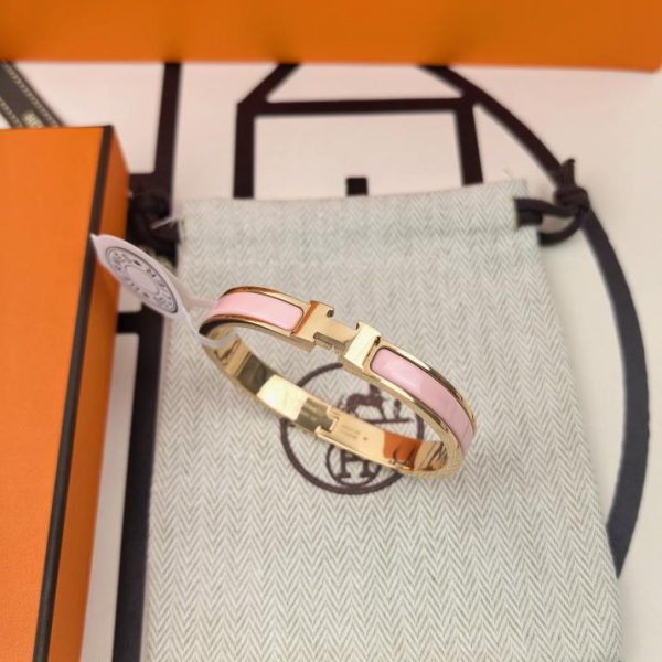 réplica,joyas,joyería,1:1,replica,fake,lujo,barato Pulsera de esmalte H clásica de Hermes versión mejorada