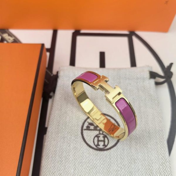 réplica,joyas,joyería,1:1,replica,fake,lujo,barato Pulsera de esmalte H clásica de Hermes versión mejorada