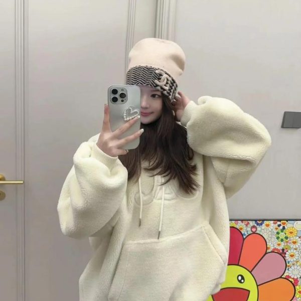 réplica,joyas,joyería,1:1,replica,fake,lujo,barato Gorro color block de otoño e invierno de Chanel