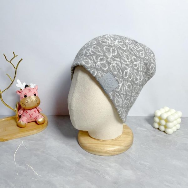 réplica,joyas,joyería,1:1,replica,fake,lujo,barato Lo último en gorro de punto de lana de LOEWE, unisex