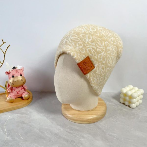 réplica,joyas,joyería,1:1,replica,fake,lujo,barato Lo último en gorro de punto de lana de LOEWE, unisex