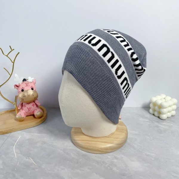 réplica,joyas,joyería,1:1,replica,fake,lujo,barato El último gorro de punto de lana de MiuMiu, unisex