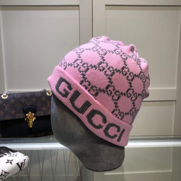 réplica,joyas,joyería,1:1,replica,fake,lujo,barato El último gorro de punto de mezcla de lana de GUCCI, unisex