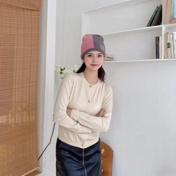 réplica,joyas,joyería,1:1,replica,fake,lujo,barato ChanelChanel23K gorro de lana de otoño e invierno.