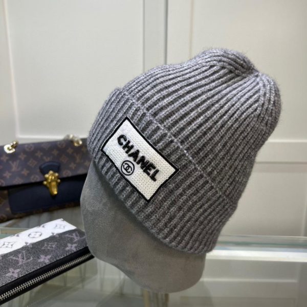 réplica,joyas,joyería,1:1,replica,fake,lujo,barato Gorro de lana Chanel otoño e invierno.