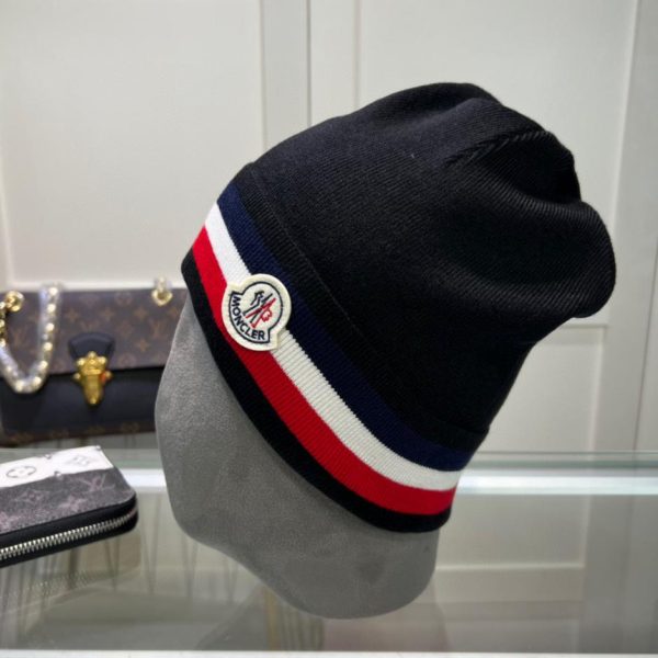 réplica,joyas,joyería,1:1,replica,fake,lujo,barato Gorro de punto MONCLER estilo clásico para hombre y mujer.