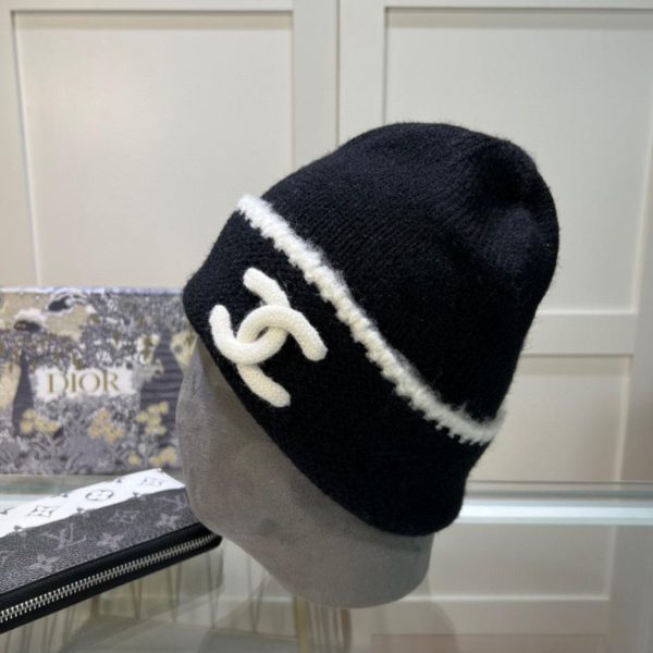 réplica,joyas,joyería,1:1,replica,fake,lujo,barato Gorro de lana Chanel otoño e invierno.