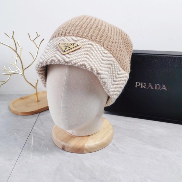 réplica,joyas,joyería,1:1,replica,fake,lujo,barato Gorro con protección para los oídos tejido otoño e invierno versión de alta calidad de Prada