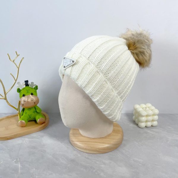 réplica,joyas,joyería,1:1,replica,fake,lujo,barato Prada último gorro de punto de lana