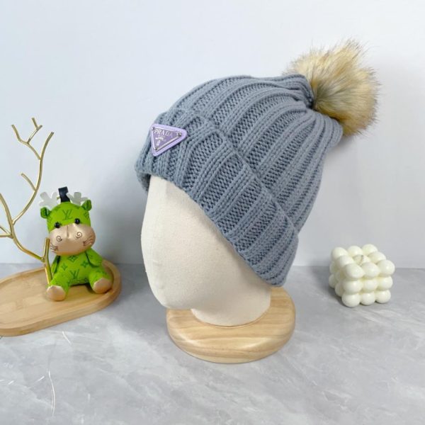 réplica,joyas,joyería,1:1,replica,fake,lujo,barato Prada último gorro de punto de lana