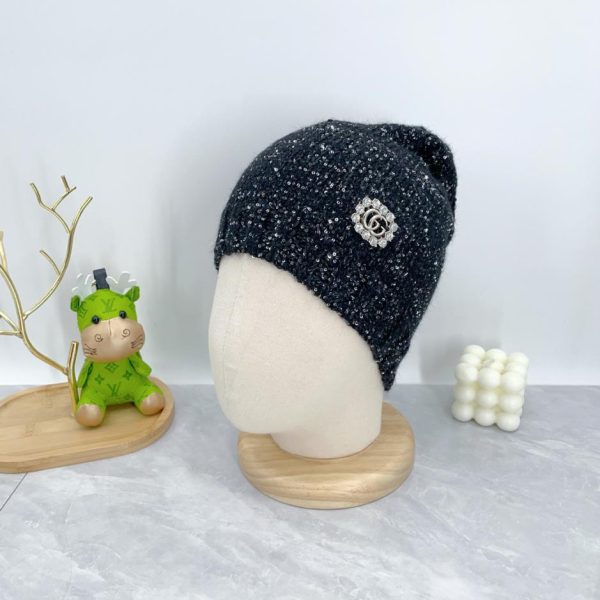 réplica,joyas,joyería,1:1,replica,fake,lujo,barato GUCCI gorro de punto con logo bordado y lentejuelas