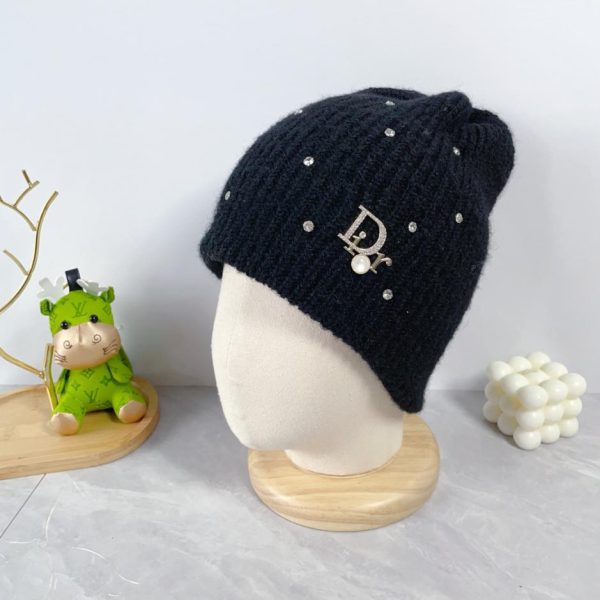 réplica,joyas,joyería,1:1,replica,fake,lujo,barato Gorra de béisbol DIOR serie de perlas de color liso
