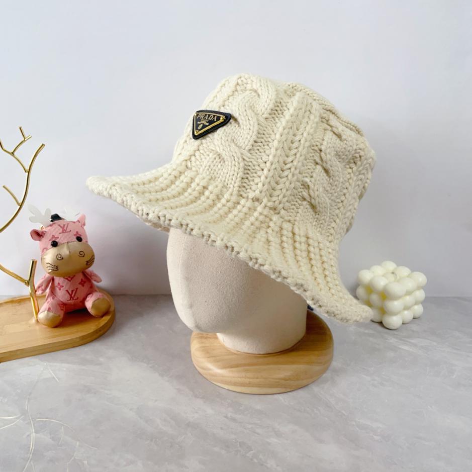 réplica,joyas,joyería,1:1,replica,fake,lujo,barato réplica,joyas,joyería,1:1,replica,fake,lujo,barato PRADA nuevo sombrero de cubo tejido de lana de otoño e invierno