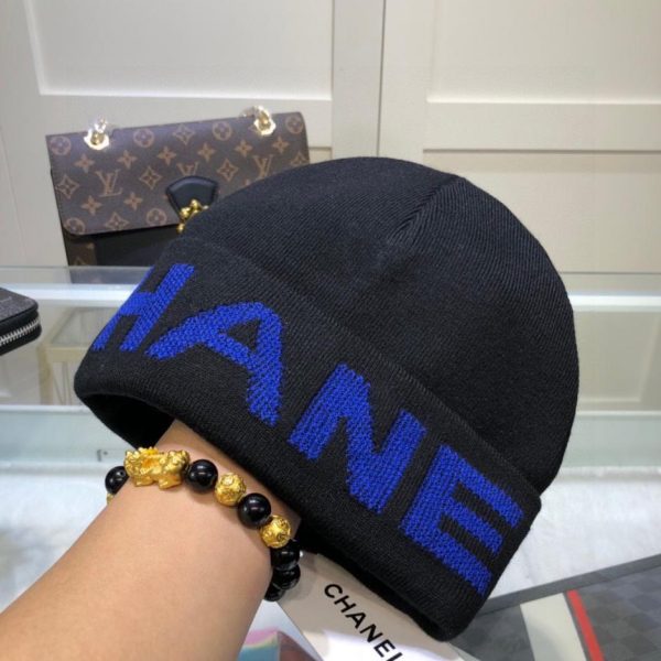 réplica,joyas,joyería,1:1,replica,fake,lujo,barato Gorro de punto de lana de cachemir de doble capa Chanel