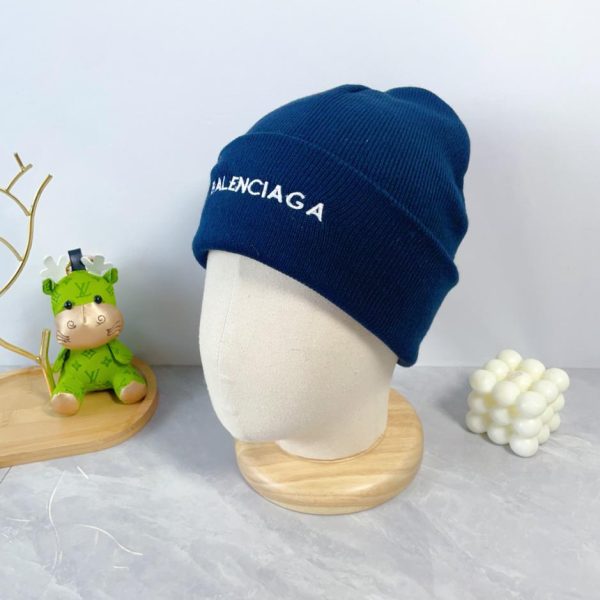 réplica,joyas,joyería,1:1,replica,fake,lujo,barato Balenciaga otoño e invierno nueva letra LOGO sombrero de lana
