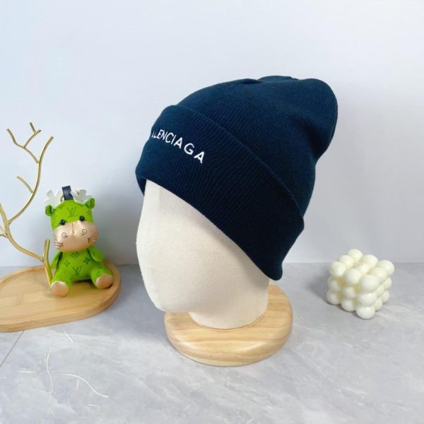 réplica,joyas,joyería,1:1,replica,fake,lujo,barato Balenciaga otoño e invierno nueva letra LOGO sombrero de lana