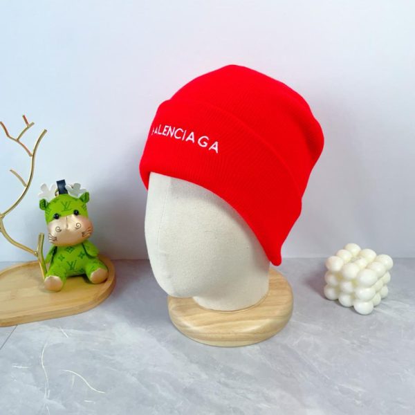 réplica,joyas,joyería,1:1,replica,fake,lujo,barato Balenciaga otoño e invierno nueva letra LOGO sombrero de lana