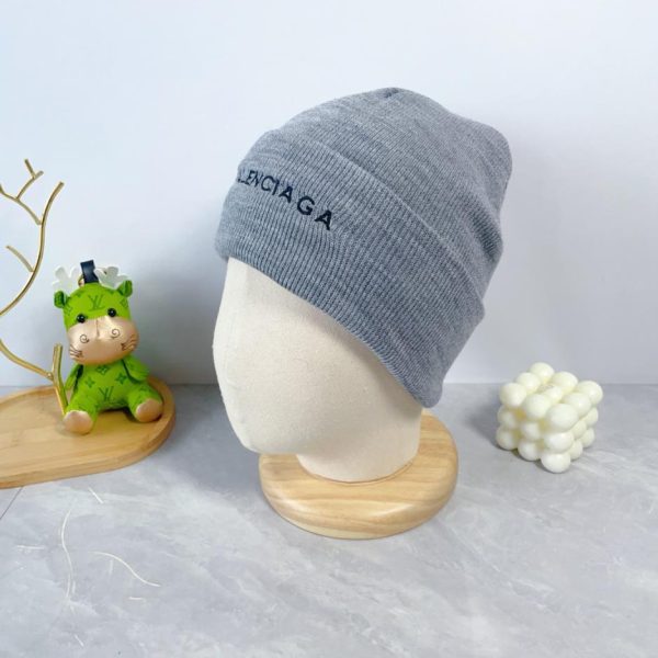réplica,joyas,joyería,1:1,replica,fake,lujo,barato Balenciaga otoño e invierno nueva letra LOGO sombrero de lana