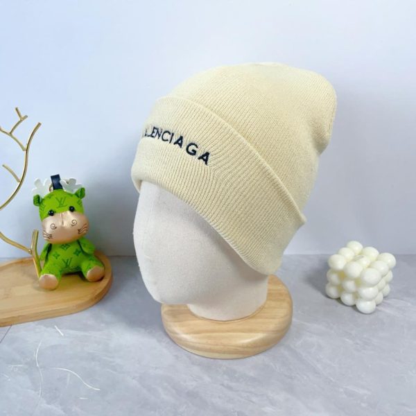 réplica,joyas,joyería,1:1,replica,fake,lujo,barato Balenciaga otoño e invierno nueva letra LOGO sombrero de lana